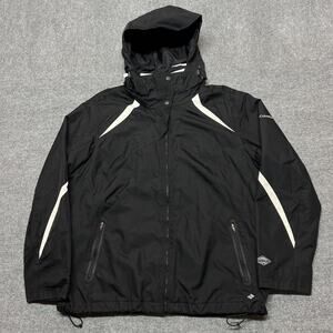 Columbia Bugaboo Interchange Jacket Womens 1X Black Omni-Tech Hooded Ski